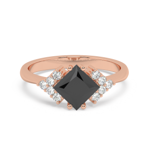טבעת צ'ארם פרינסס יהלום שחור